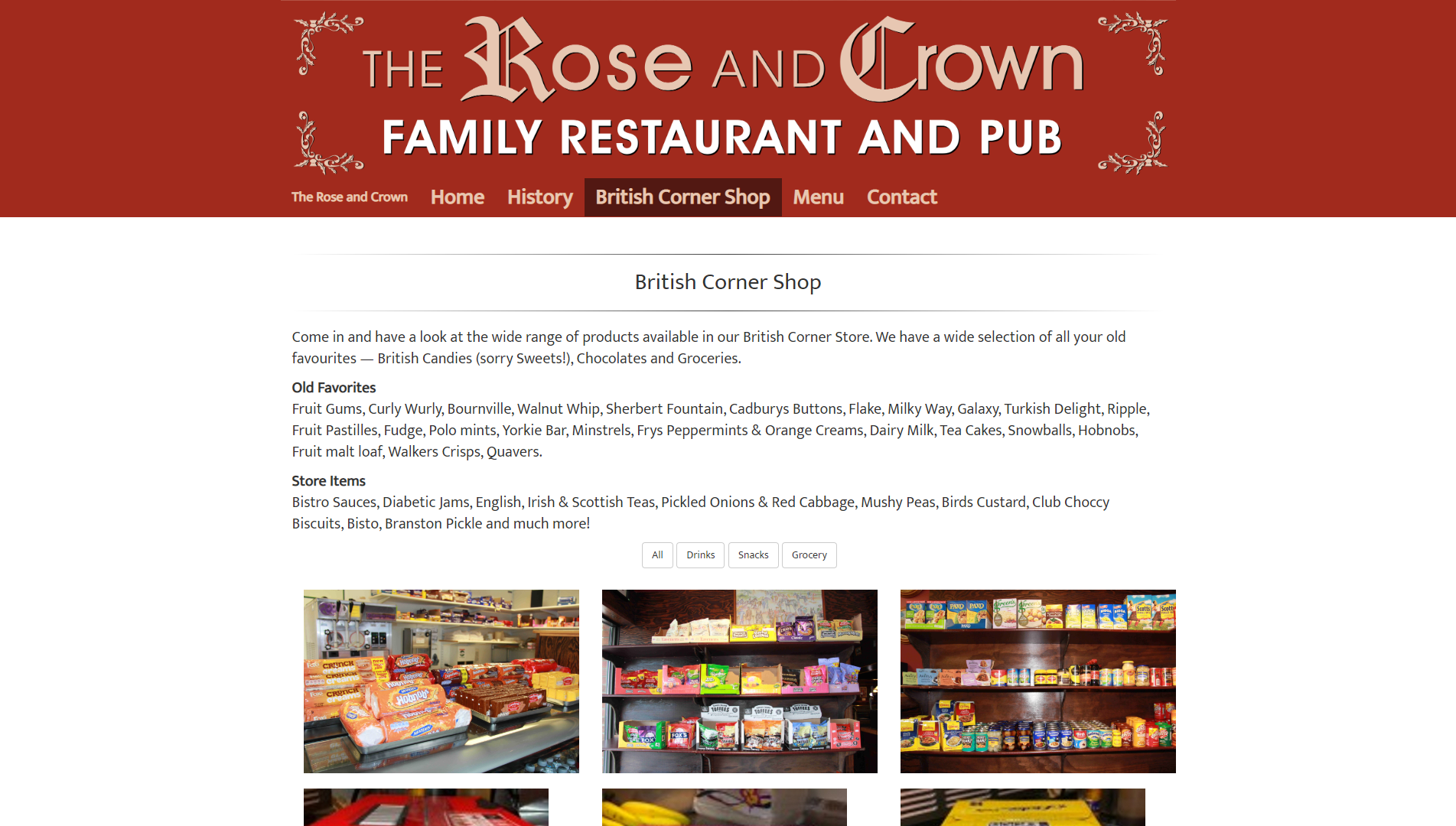 Image of Restaurant Website